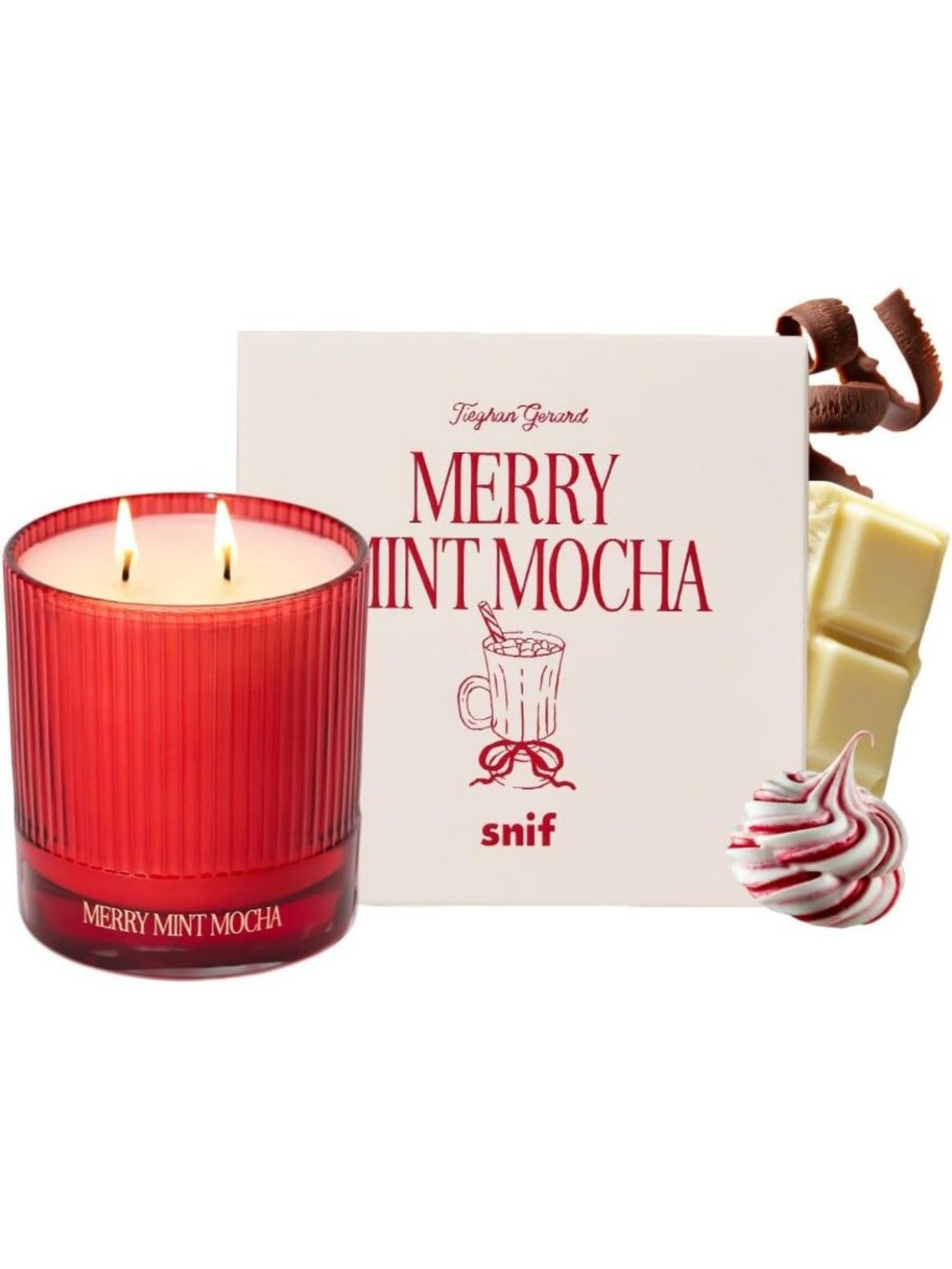 Cozy Half Baked Merry Mint Mocha Candle - 8.5 oz Holiday Scented Decor